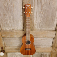 Ohana Concert CK-10 Starter Pack Laminate Mahogany Ukulele, Bag, Tuner, Strap, Button h954