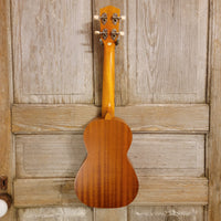 Ohana Concert CK-10 Starter Pack Laminate Mahogany Ukulele, Bag, Tuner, Strap, Button h955