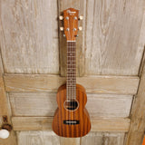 Ohana Concert CK-10 Starter Pack Laminate Mahogany Ukulele, Bag, Tuner, Strap, Button h956