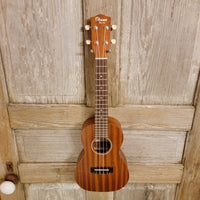 Ohana Concert CK-10 Starter Pack Laminate Mahogany Ukulele, Bag, Tuner, Strap, Button h956