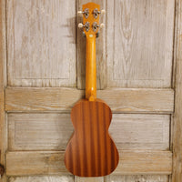 Ohana Concert CK-10 Starter Pack Laminate Mahogany Ukulele, Bag, Tuner, Strap, Button h957