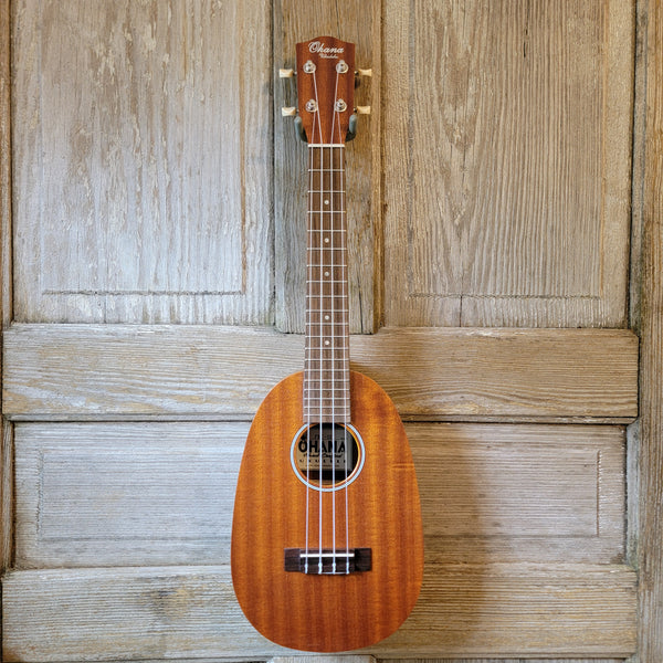Ohana Concert Pineapple PKC-10 Pack Laminate Mahogany Ukulele, Bag, Tuner, Strap, Button h959