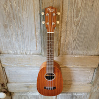 Ohana Concert Pineapple PKC-10 Pack Laminate Mahogany Ukulele, Bag, Tuner, Strap, Button h959
