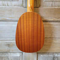 Ohana Concert Pineapple PKC-10 Pack Laminate Mahogany Ukulele, Bag, Tuner, Strap, Button h959