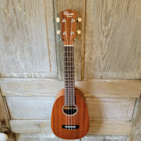 Ohana Concert Pineapple PKC-10 Pack Laminate Mahogany Ukulele, Bag, Tuner, Strap, Button h961