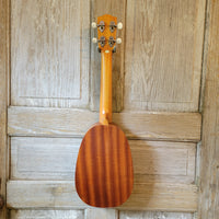 Ohana Concert Pineapple PKC-10 Pack Laminate Mahogany Ukulele, Bag, Tuner, Strap, Button h961