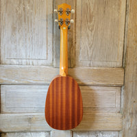 Ohana Concert Pineapple PKC-10 Pack Laminate Mahogany Ukulele, Bag, Tuner, Strap, Button h962