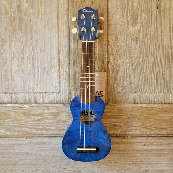 Ohana Sopranissimo O'Nina Blue SK-08BL Laminate Willow Teenie Tiny Ukulele h993
