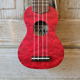 Ohana Sopranissimo O'Nina Red SK-08RD Laminate Willow Teenie Tiny Ukulele h995