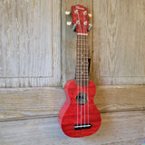 Ohana Sopranissimo O'Nina Red SK-08RD Laminate Willow Teenie Tiny Ukulele h996