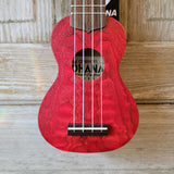 Ohana Sopranissimo O'Nina Red SK-08RD Laminate Willow Teenie Tiny Ukulele h997