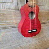 Ohana Sopranissimo O'Nina Red SK-08RD Laminate Willow Teenie Tiny Ukulele h997
