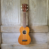 Ohana Soprano Starter Pack SK-10 Laminate Mahogany Ukulele Bag, Tuner, Strap, Button v000