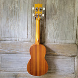 Ohana Soprano Starter Pack SK-10 Laminate Mahogany Ukulele Bag, Tuner, Strap, Button v000
