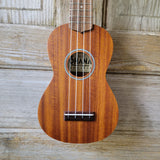 Ohana Soprano Starter Pack SK-10 Laminate Mahogany Ukulele Bag, Tuner, Strap, Button v001