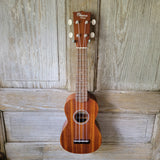 Ohana Soprano Starter Pack SK-10 Laminate Mahogany Ukulele Bag, Tuner, Strap, Button v001