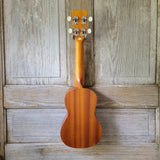 Ohana Soprano Starter Pack SK-10 Laminate Mahogany Ukulele Bag, Tuner, Strap, Button v001
