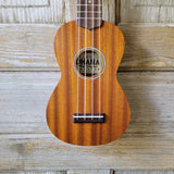 Ohana Soprano Starter Pack SK-10 Laminate Mahogany Ukulele Bag, Tuner, Strap, Button v002