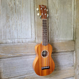 Ohana Soprano Starter Pack SK-10 Laminate Mahogany Ukulele Bag, Tuner, Strap, Button v003