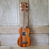 Ohana Soprano Starter Pack SK-10 Laminate Mahogany Ukulele Bag, Tuner, Strap, Button v004