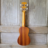 Ohana Soprano Starter Pack SK-10 Laminate Mahogany Ukulele Bag, Tuner, Strap, Button v004