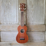 Ohana Soprano Starter Pack SK-10 Laminate Mahogany Ukulele Bag, Tuner, Strap, Button v005