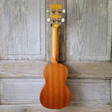 Ohana Soprano Starter Pack SK-10 Laminate Mahogany Ukulele Bag, Tuner, Strap, Button v005