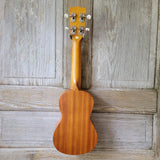 Ohana Soprano Starter Pack SK-10 Laminate Mahogany Ukulele Bag, Tuner, Strap, Button v006