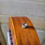 Ohana Soprano Starter Pack SK-10 Laminate Mahogany Ukulele Bag, Tuner, Strap, Button v006