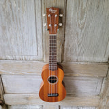 Ohana Soprano Starter Pack SK-10 Laminate Mahogany Ukulele Bag, Tuner, Strap, Button v007