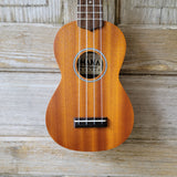 Ohana Soprano Starter Pack SK-10 Laminate Mahogany Ukulele Bag, Tuner, Strap, Button v007