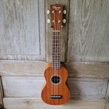 Ohana Soprano Starter Pack SK-10 Laminate Mahogany Ukulele Bag, Tuner, Strap, Button v009