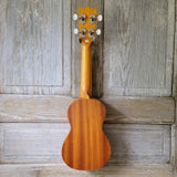 Ohana Soprano Starter Pack SK-10 Laminate Mahogany Ukulele Bag, Tuner, Strap, Button v009
