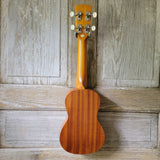 Ohana Soprano Starter Pack SK-10 Laminate Mahogany Ukulele Bag, Tuner, Strap, Button v011