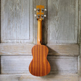 Ohana Soprano Starter Pack SK-10 Laminate Mahogany Ukulele Bag, Tuner, Strap, Button v012