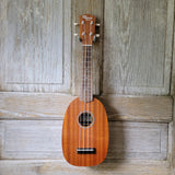Ohana Soprano Pineapple Starter Pack PK-10 Lam Mahogany Ukulele Bag, Tuner, Strap, Button v014