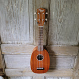 Ohana Soprano Pineapple Starter Pack PK-10 Lam Mahogany Ukulele Bag, Tuner, Strap, Button v014
