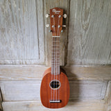 Ohana Soprano Pineapple Starter Pack PK-10 Lam Mahogany Ukulele Bag, Tuner, Strap, Button v015