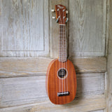 Ohana Soprano Pineapple Starter Pack PK-10 Lam Mahogany Ukulele Bag, Tuner, Strap, Button v015