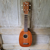 Ohana Soprano Pineapple Starter Pack PK-10 Lam Mahogany Ukulele Bag, Tuner, Strap, Button v016