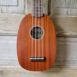 Ohana Soprano Pineapple Starter Pack PK-10 Lam Mahogany Ukulele Bag, Tuner, Strap, Button v018