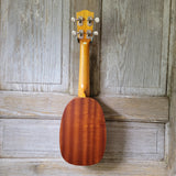 Ohana Soprano Pineapple Starter Pack PK-10 Lam Mahogany Ukulele Bag, Tuner, Strap, Button v018