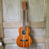 Ohana Tenor Starter Pack TK-10 Laminate Mahogany Ukulele Bag, Tuner, Strap, Button v020