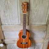 Ohana Tenor Starter Pack TK-10 Laminate Mahogany Ukulele Bag, Tuner, Strap, Button v020