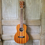 Ohana Tenor Starter Pack TK-10 Laminate Mahogany Ukulele Bag, Tuner, Strap, Button v021