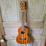 Ohana Tenor Starter Pack TK-10 Laminate Mahogany Ukulele Bag, Tuner, Strap, Button v021