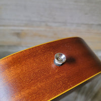 Ohana Tenor Starter Pack TK-10 Blem Laminate Mahogany Ukulele Bag, Tuner, Strap, Button v022