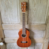 Ohana Tenor Starter Pack TK-10 Laminate Mahogany Ukulele Bag, Tuner, Strap, Button v024