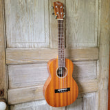 Ohana Tenor Starter Pack TK-10 Laminate Mahogany Ukulele Bag, Tuner, Strap, Button v025