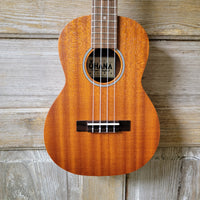 Ohana Tenor Starter Pack TK-10 Laminate Mahogany Ukulele Bag, Tuner, Strap, Button v026